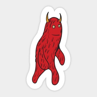 Red Monster Sticker